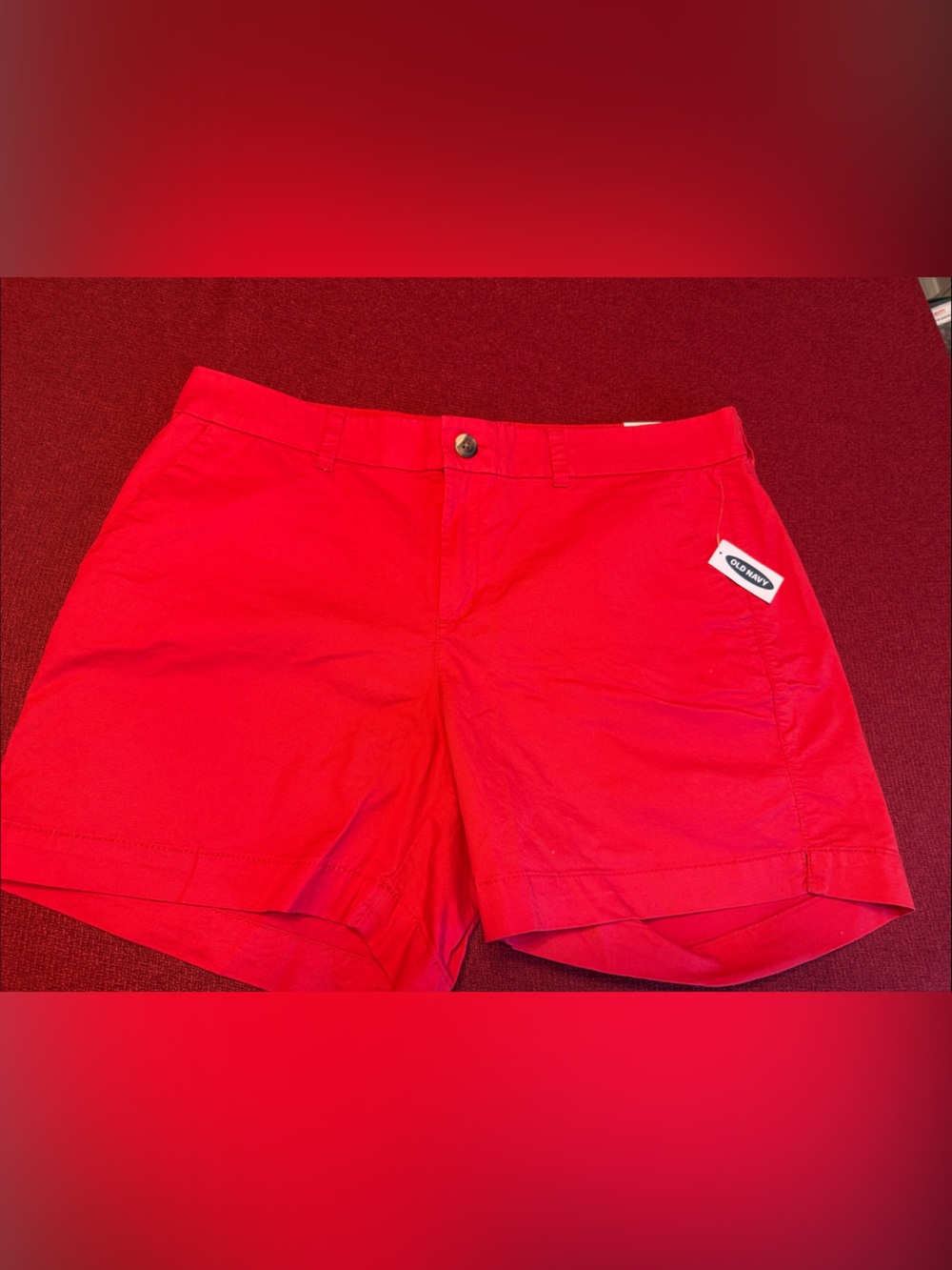 Old Navy Bright Red Women's Bermuda Shorts
